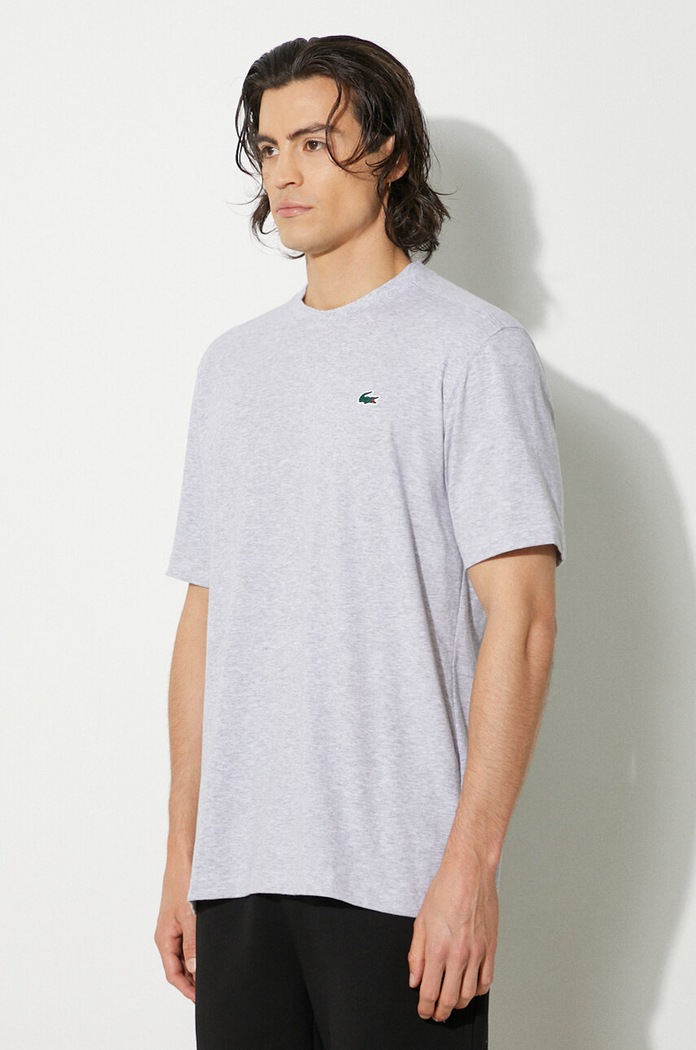 Lacoste t-shirt in cotone da uomo grigio TH7618