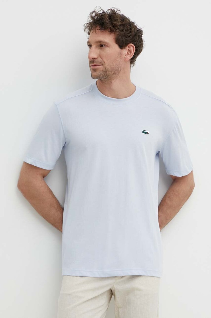 Lacoste тениска мъжка от памук стандартна син TH7618