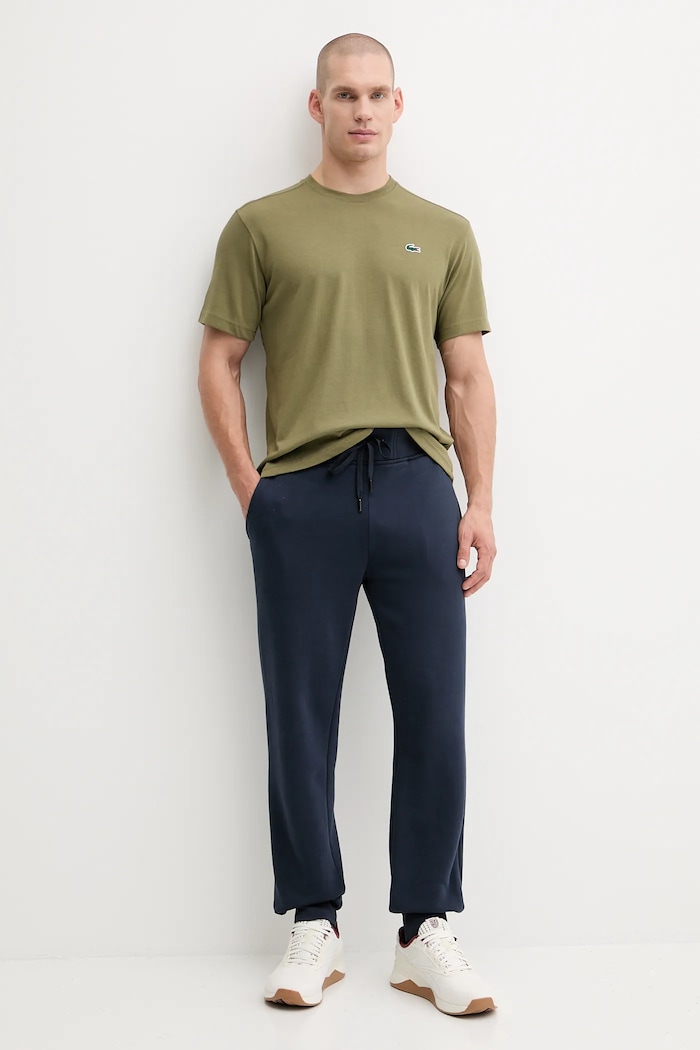 Lacoste t-shirt in cotone da uomo TH7618 verde SS26