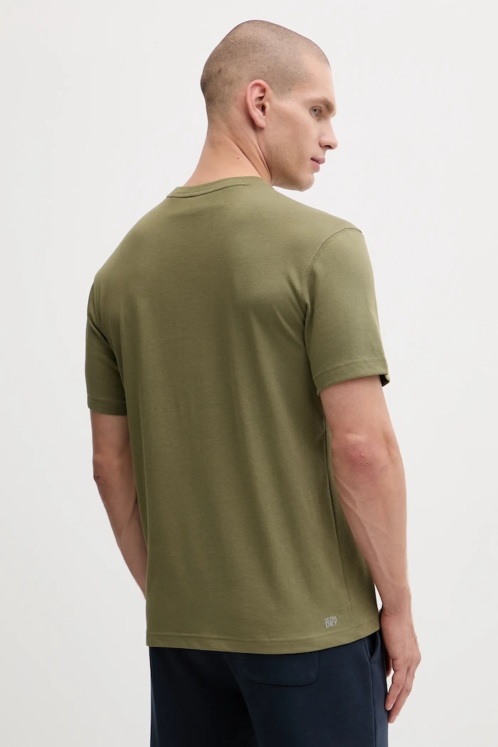 Abbigliamento Lacoste t-shirt in cotone da uomo TH7618 verde