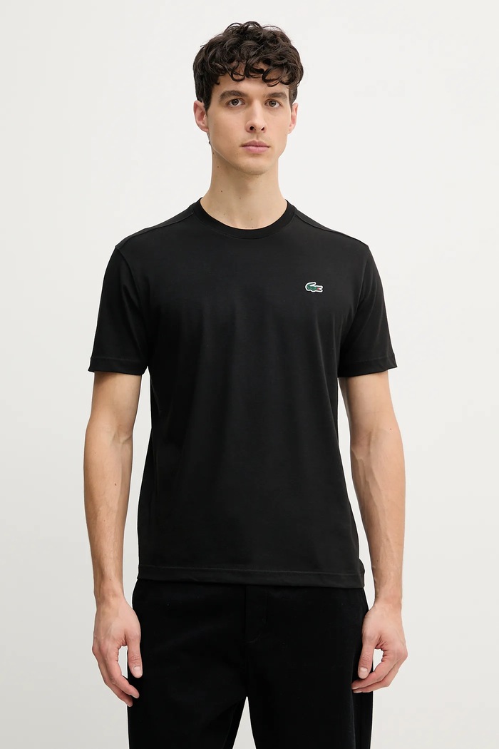 Lacoste tričko pánské bavlněné černá TH7618