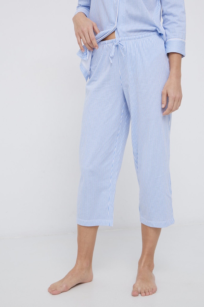 Îmbrăcăminte Lauren Ralph Lauren pijamale de bumbac I819702 albastru