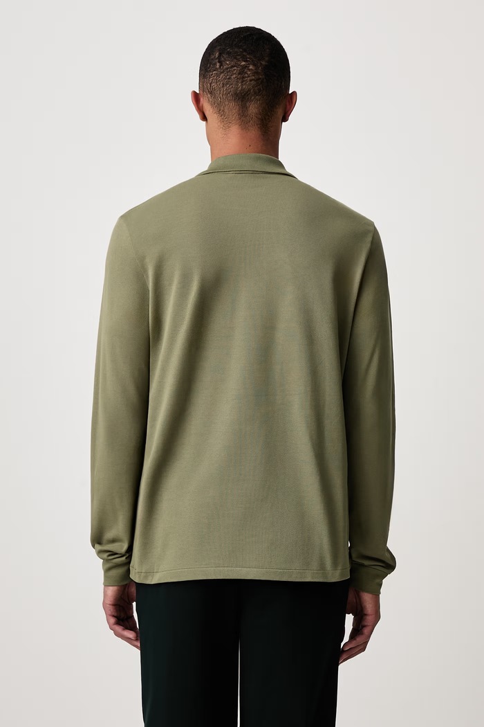 Odzież Lacoste Longsleeve męski bawełniany L1312 zielony