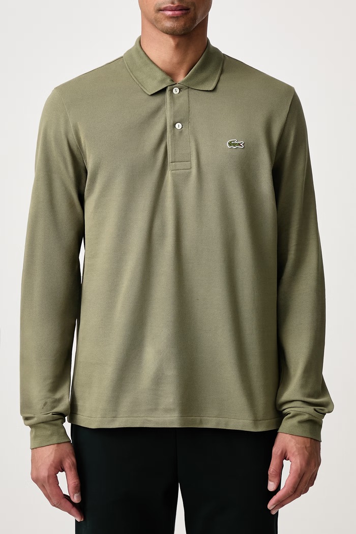 Longsleeve męski bawełniany Lacoste zielony L1312