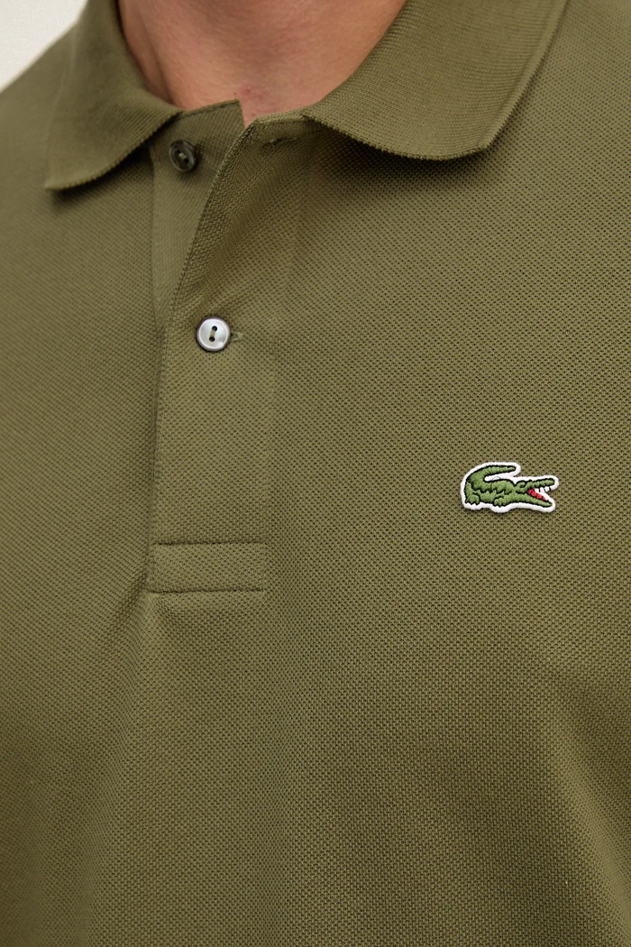 Lacoste cotton longsleeve top L1312 green