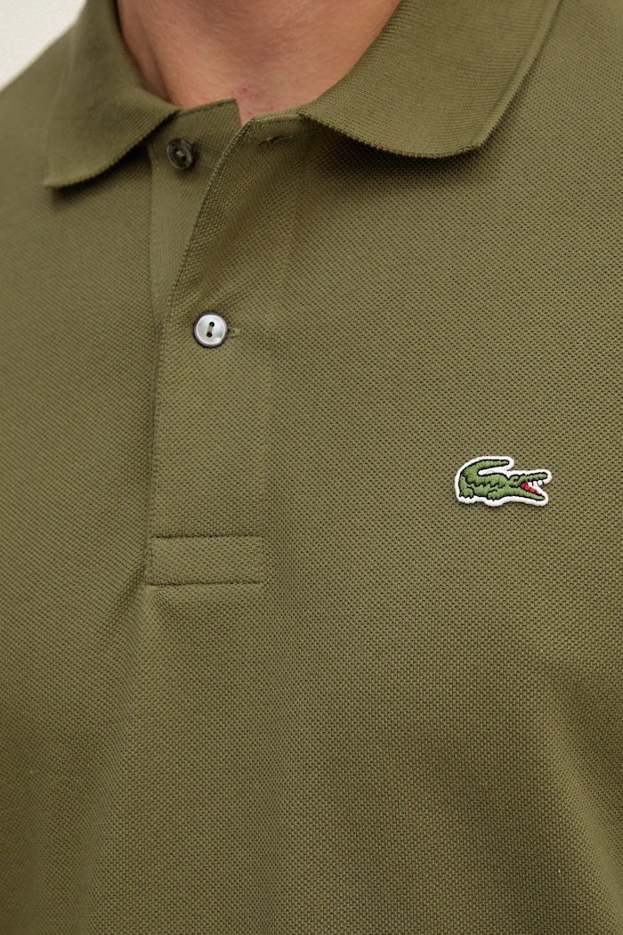 Lacoste cotton longsleeve top L1312 green