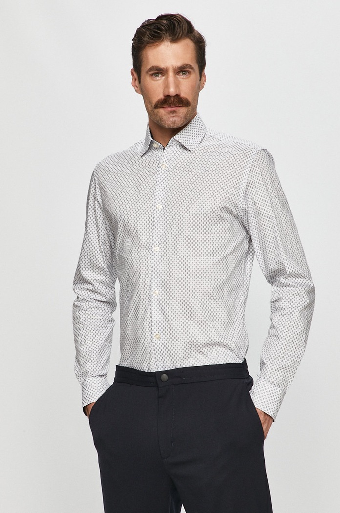 Selected Homme - Košeľa 16058640 biela AA00