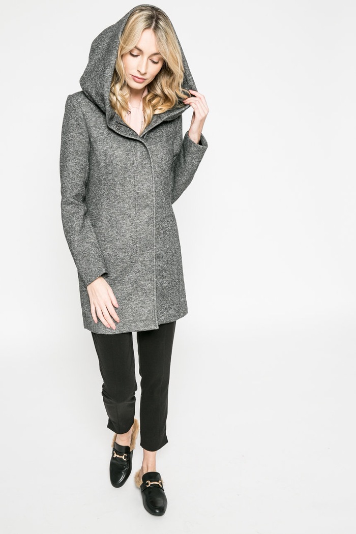 Only - Kaput bez tople podstave siva 15142911