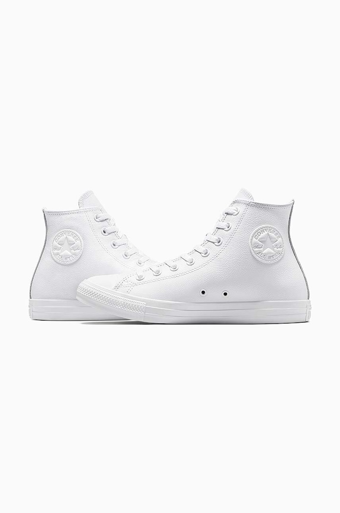 Converse - Високи кецове Chuck Taylor All Star Leather бял 1T406