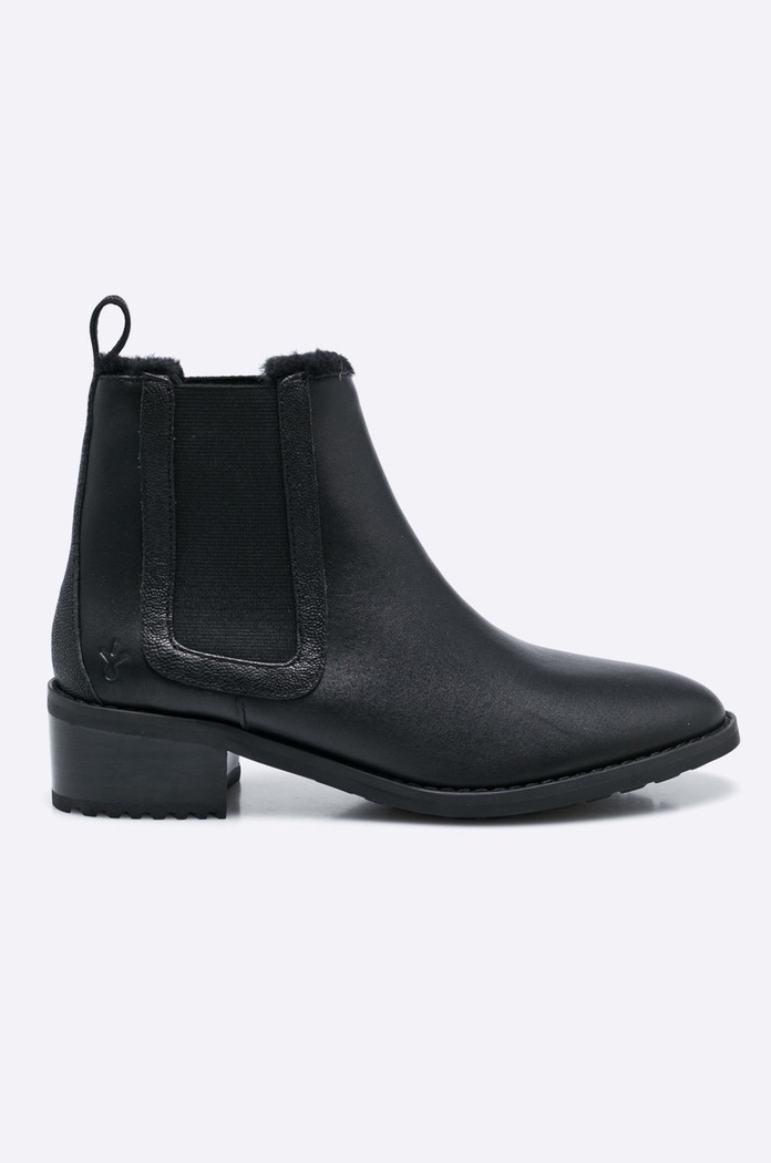 Emu Australia - Botki Ellin płaski czarny W11297.BLAK