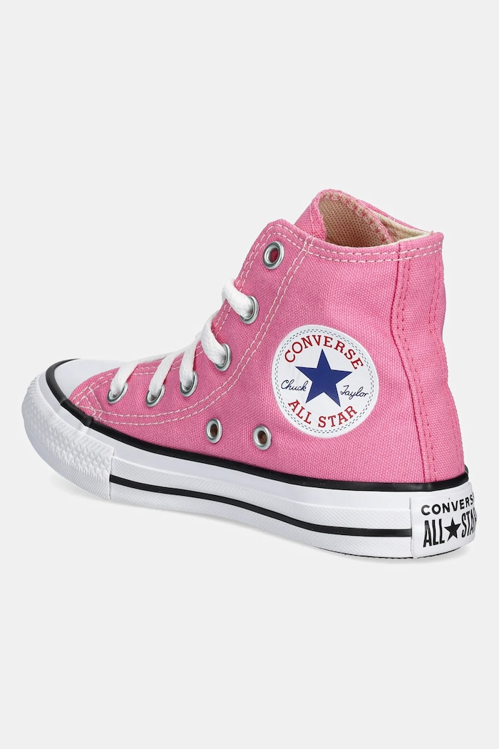 Момиче Converse - Високи кецове за деца 3J234 розов