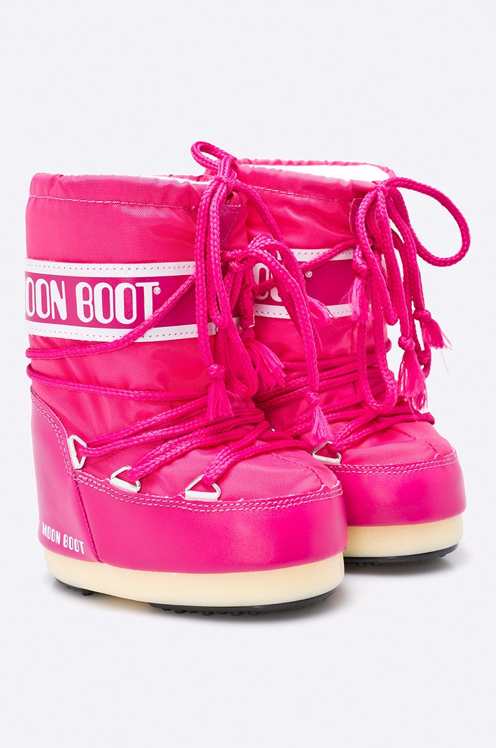Moon Boot - Dětské sněhule Nylon Bouganville 14004400.62 růžová AW24