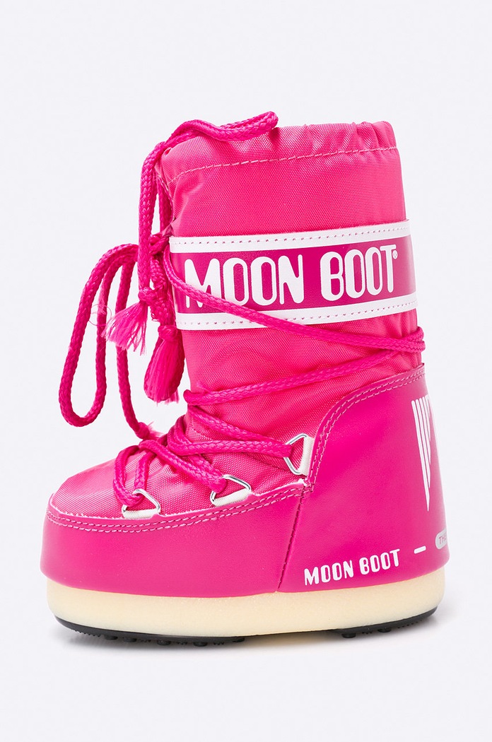 DÍVKA Moon Boot - Dětské sněhule Nylon Bouganville 14004400.62 růžová