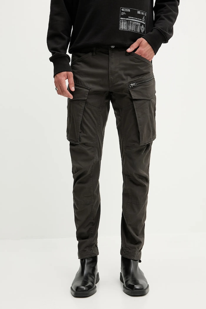 Kalhoty G-Star Rovic zip 3d regular tapered šedá D02190.5126.976