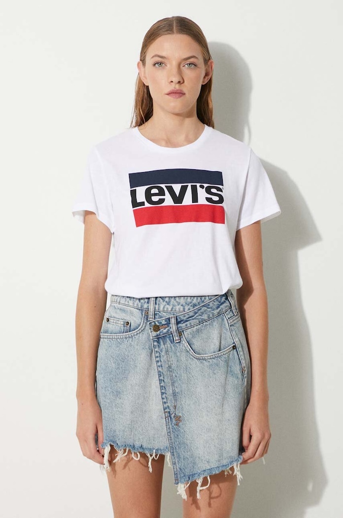 Levi's The Perfect Graphic Tee White cotton white 17369.0297