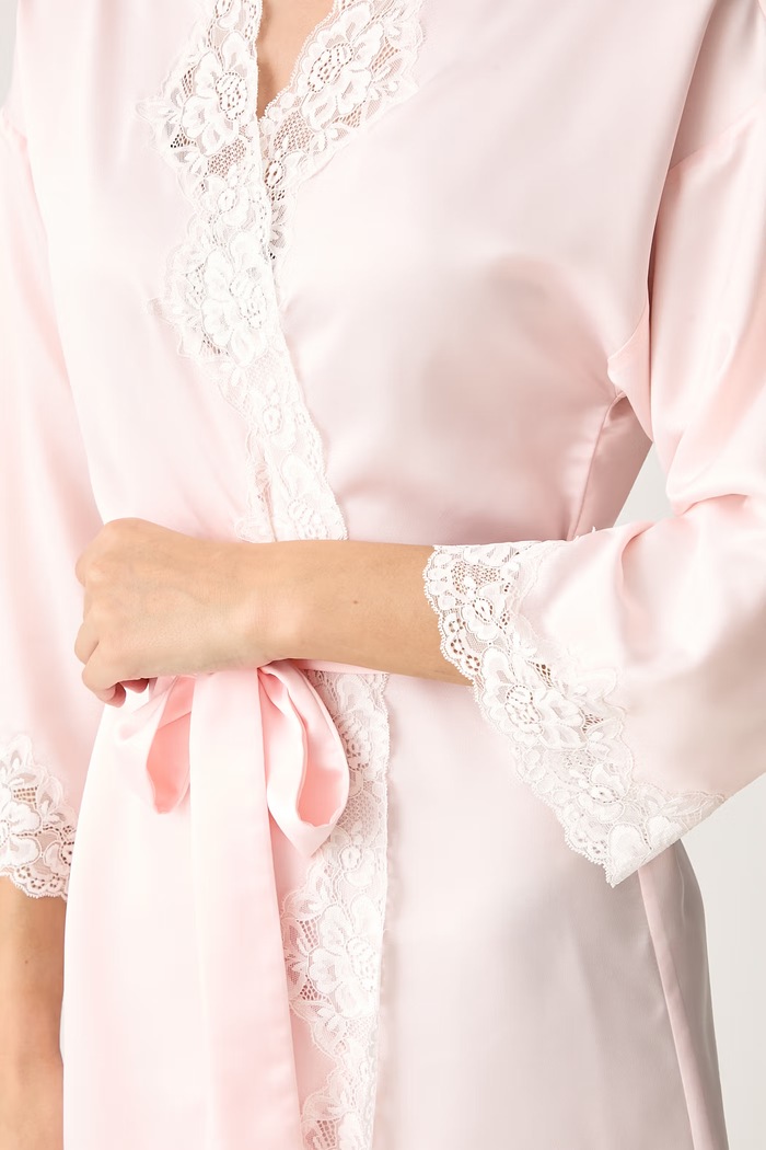 Szlafrok Lauren Ralph Lauren I8141226 różowy