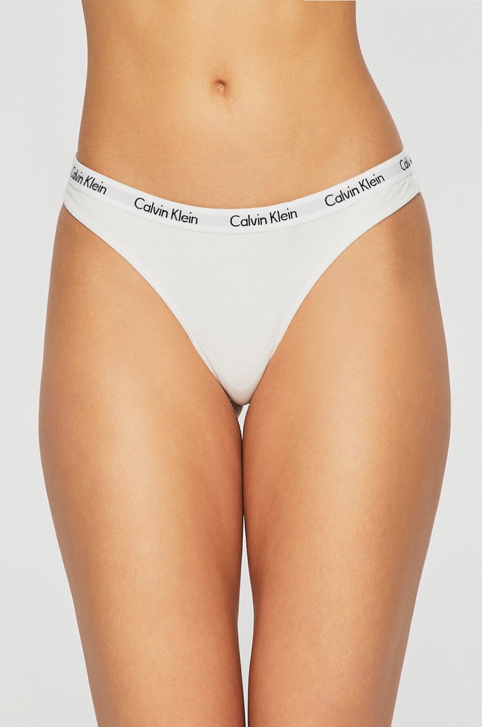 Oblečenie Calvin Klein Underwear Tangá (3-pak) 000QD3587E... čierna