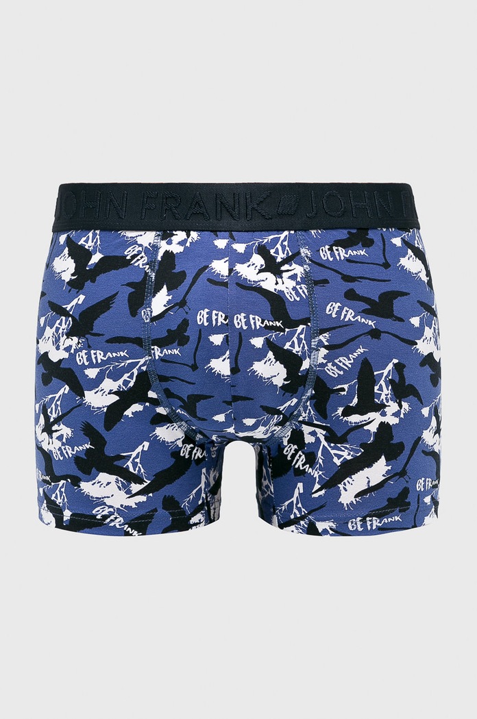 John Frank - Boxerky (3-pack) JF3BCA09 námořnická modř AW20