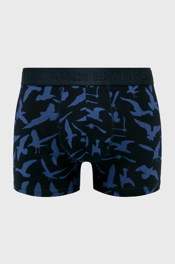 Oblečení John Frank - Boxerky (3-pack) JF3BCA09 námořnická modř
