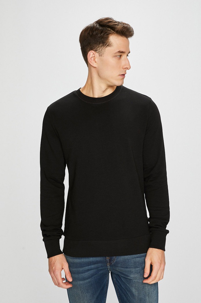 Jack & Jones - Кофта хлопок чёрный 12136886