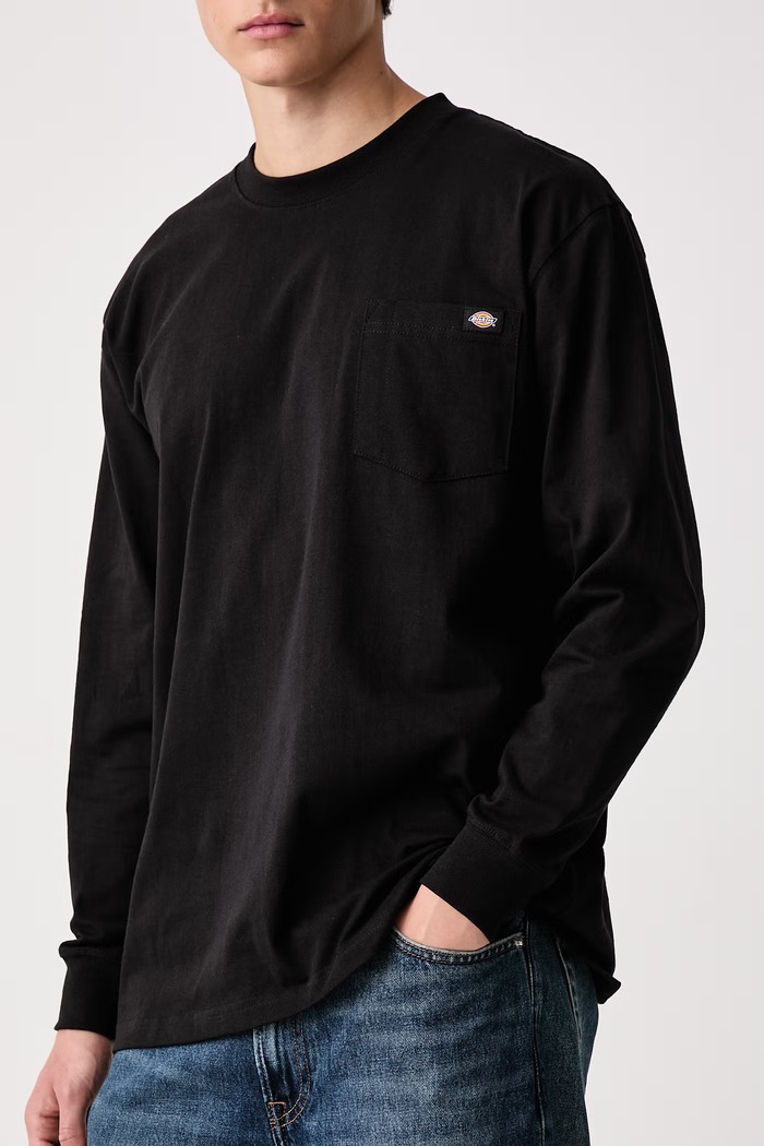 Pánske tričko s dlhým rukávom Dickies WL450 čierna