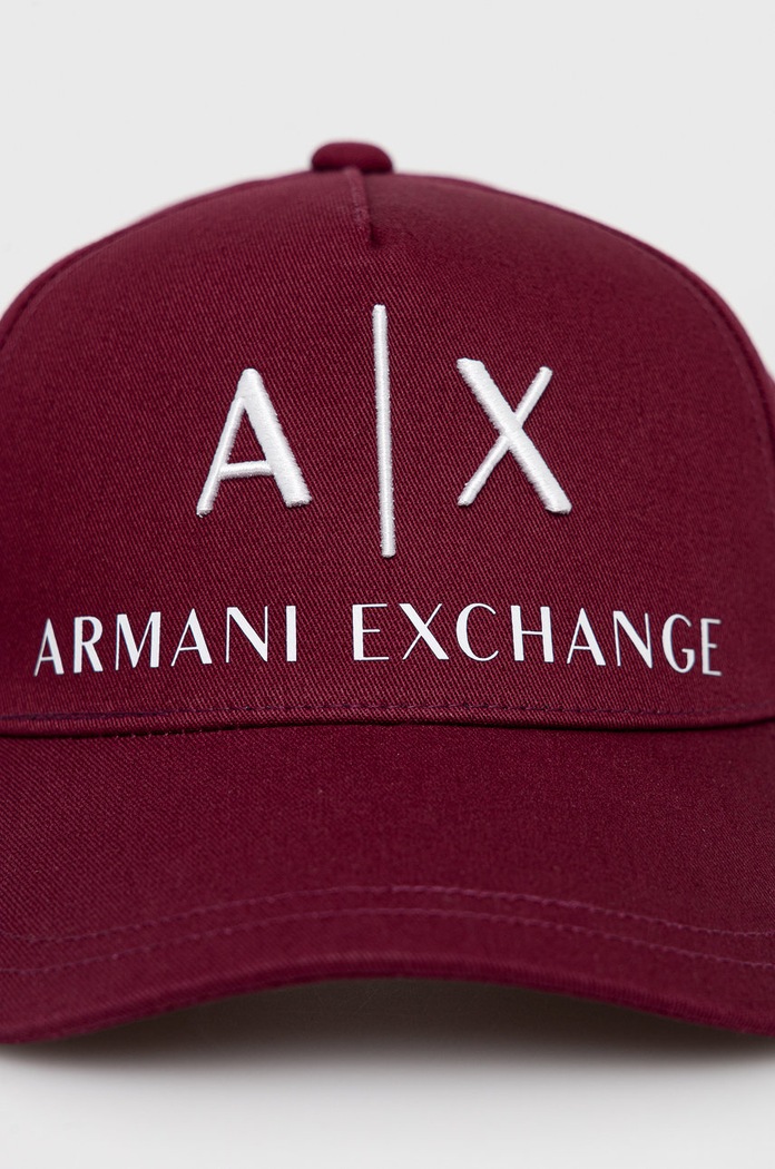 Armani Exchange czapka 954039.CC513 bordowy AA00
