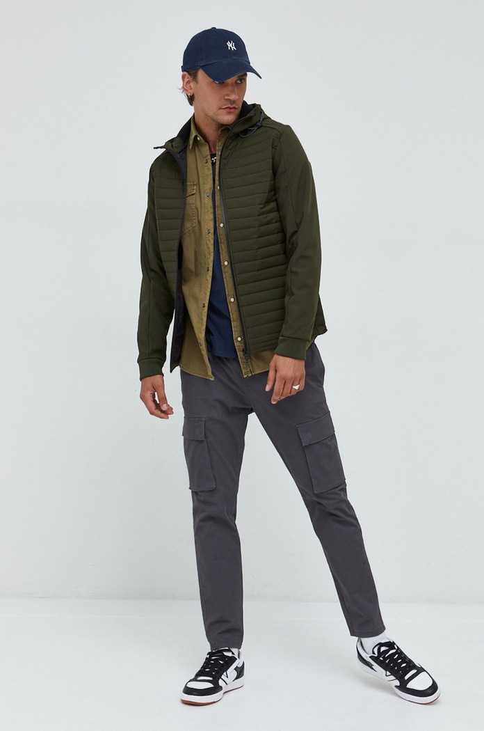 Jack & Jones koszula bawełniana 12138115 zielony AA00