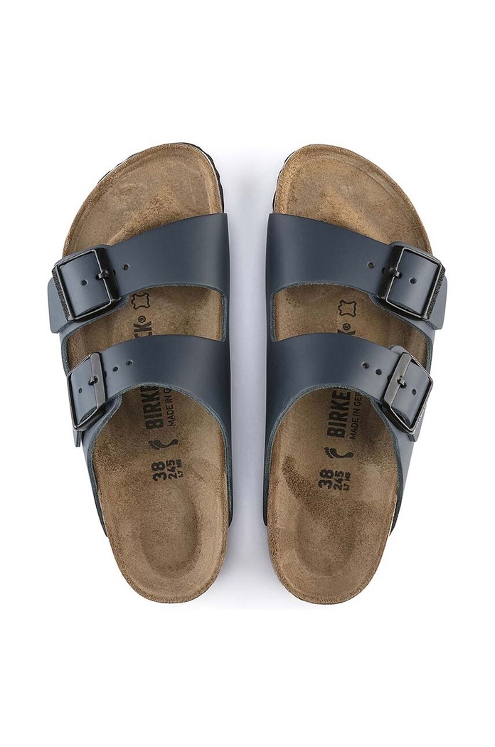 Birkenstock bőr papucs Arizona 51151 sötétkék
