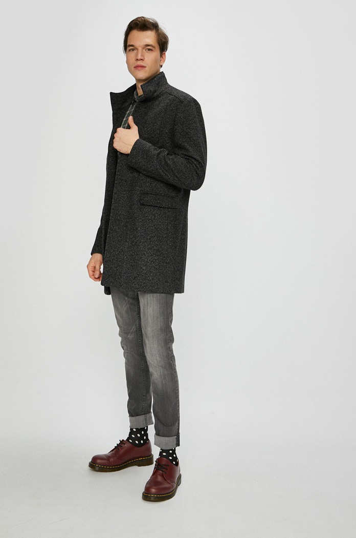 Oblečenie Selected Homme Kabát 16064355 čierna