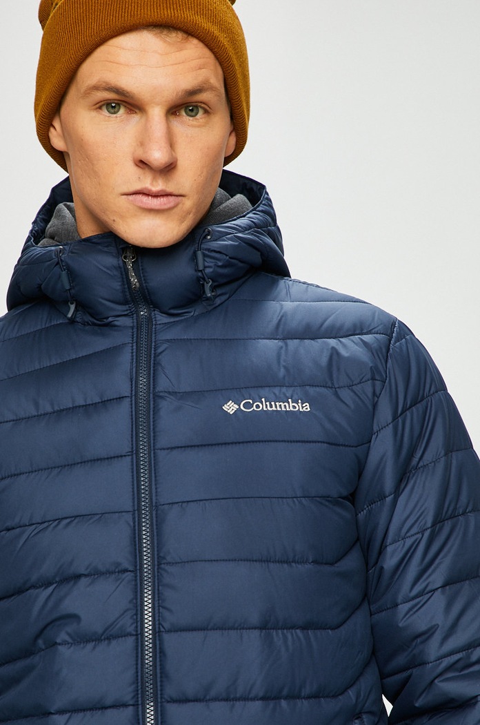 Columbia - Bunda Powder Lite Hooded Jkt tmavomodrá WO1151.465