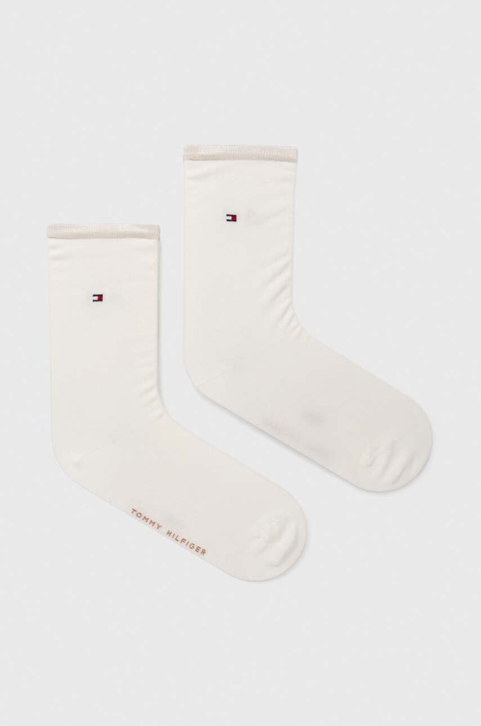 Ponožky Tommy Hilfiger 2-pack dlouhé ponožky bílá 371221.