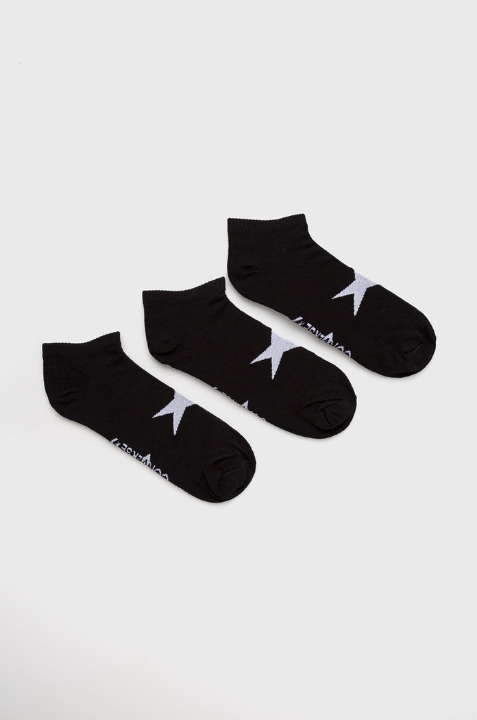 Converse - Skarpety (3-Pack) skarpetki krótkie czarny E746B.3020