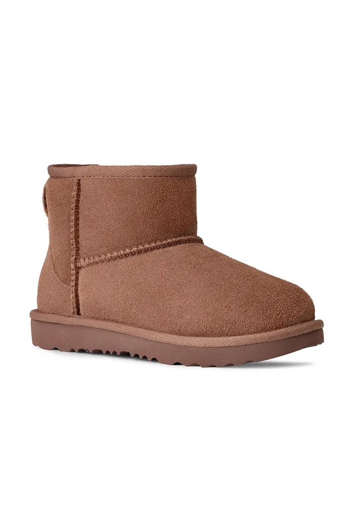 UGG Cizme de zapada din piele întoarsă Classic Mini II 1017715K maro AW25