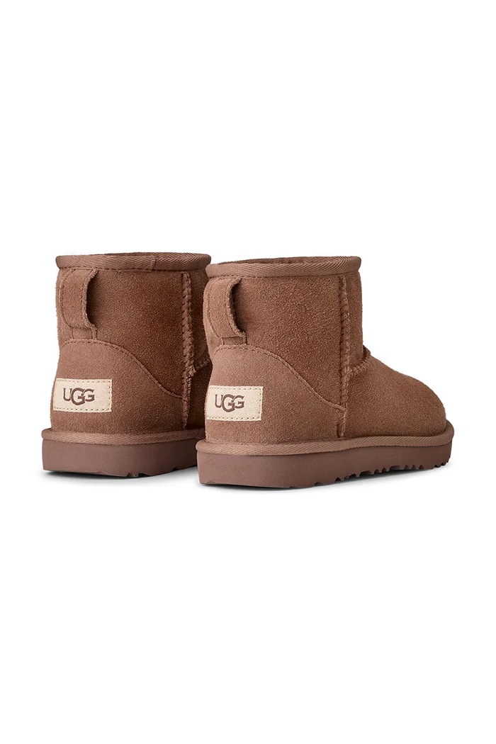 Băieți UGG Cizme de zapada din piele întoarsă Classic Mini II 1017715K maro