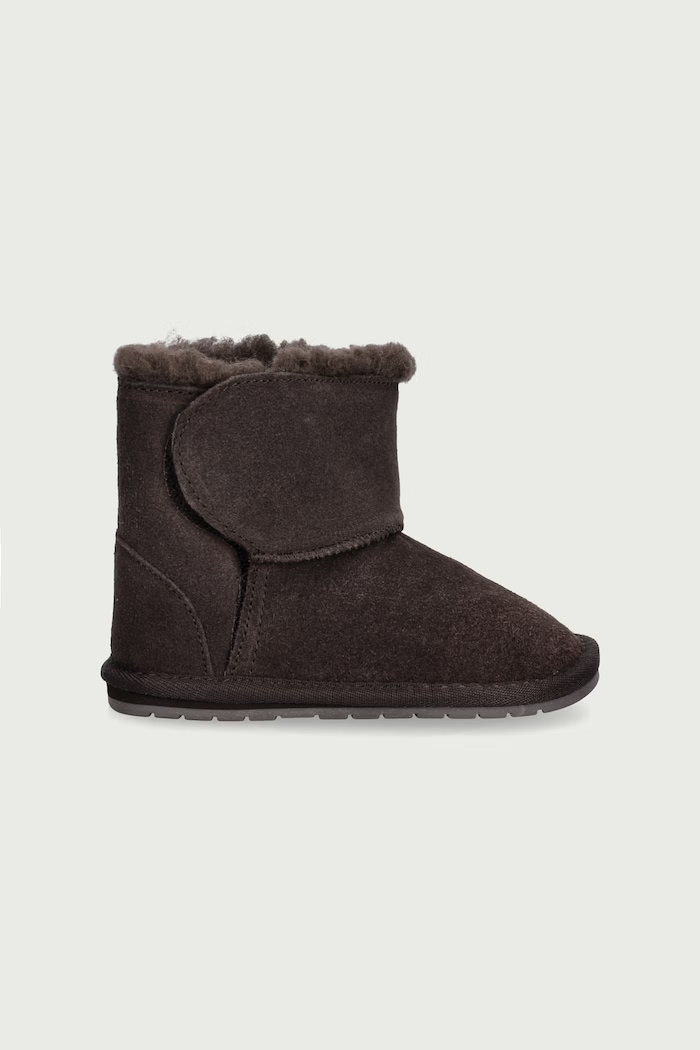 Emu Australia Topánky zimné detské semišové B10737 hnedá AA00