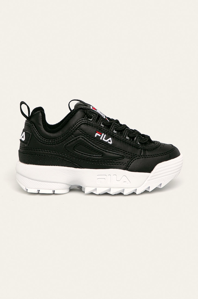 Fila - Детски обувки Disruptor изкуствена кожа черен 1010567