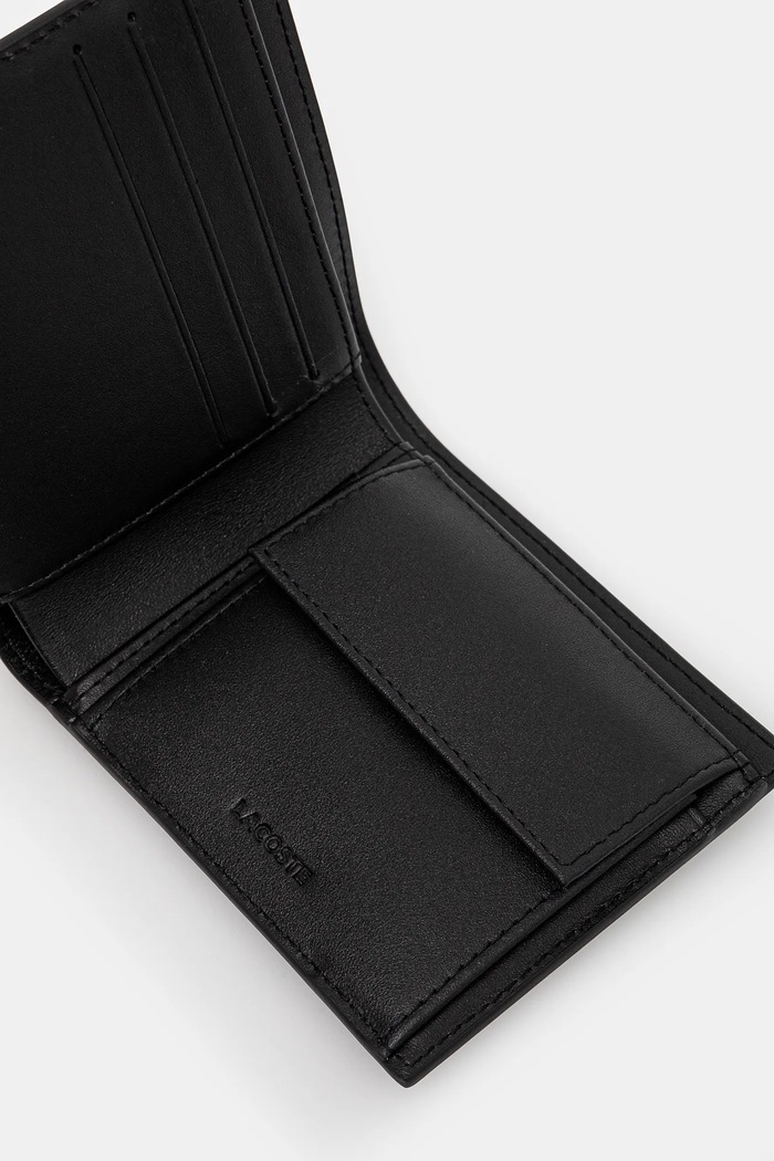 Lacoste usnjena denarnica črna NH1112FG