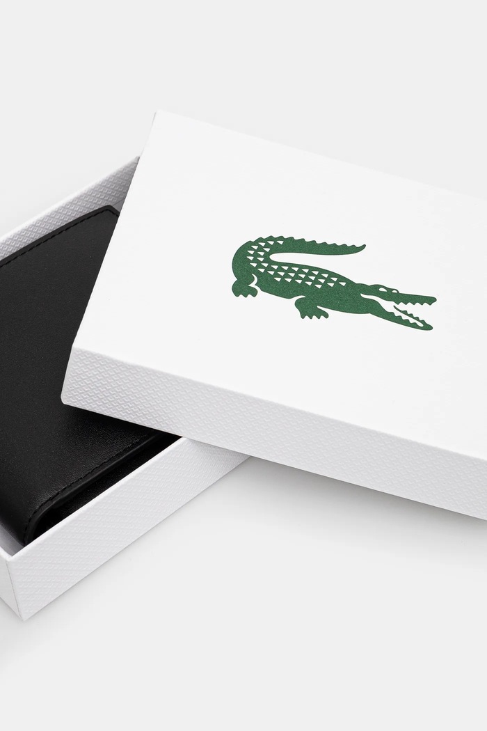 Lacoste usnjena denarnica NH1112FG črna