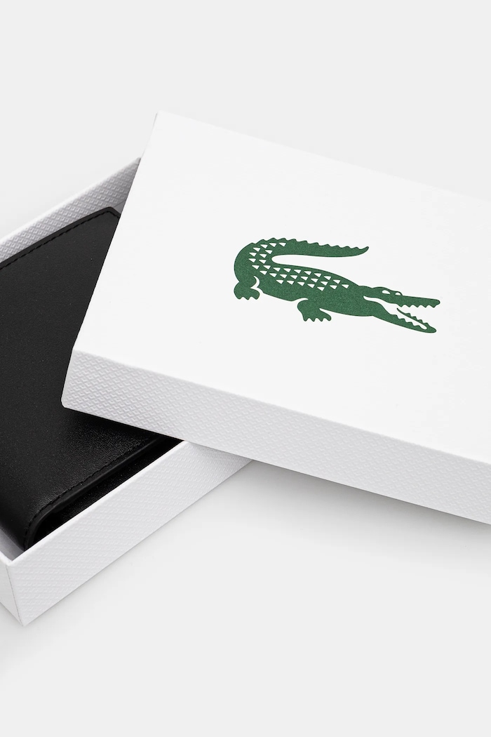 Lacoste usnjena denarnica NH1112FG črna