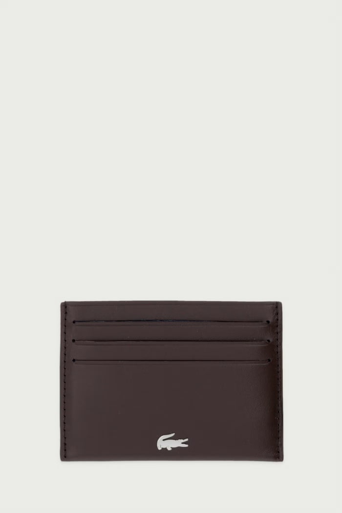 Lacoste Puzdro na karty pánske kožené hnedá NH1346FG