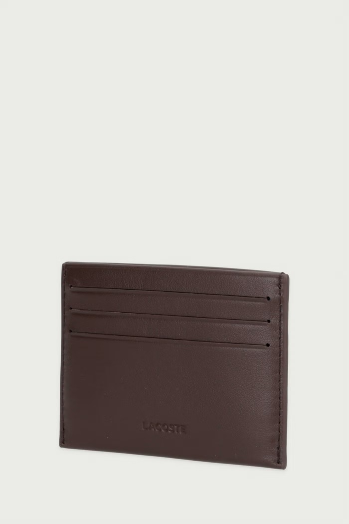 Lacoste Puzdro na karty pánske kožené NH1346FG hnedá AW25