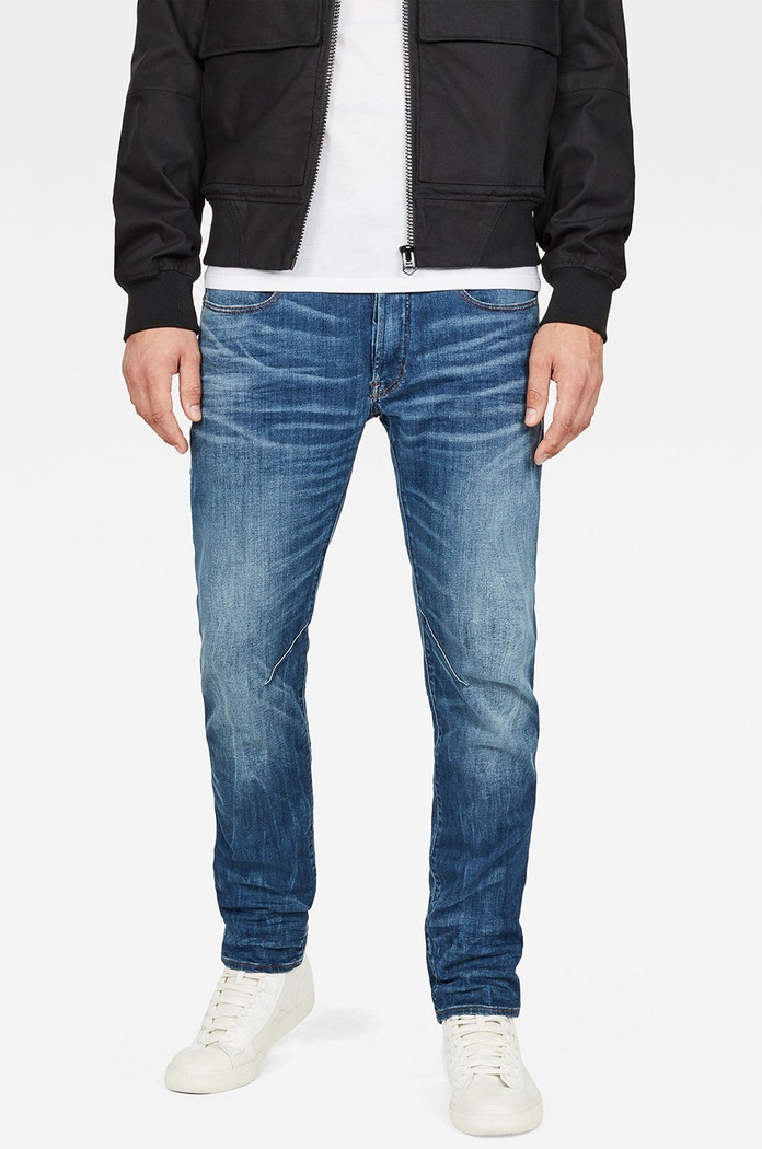 G-Star jeansy D-Staq 5-pkt Slim granatowy D06761.8968