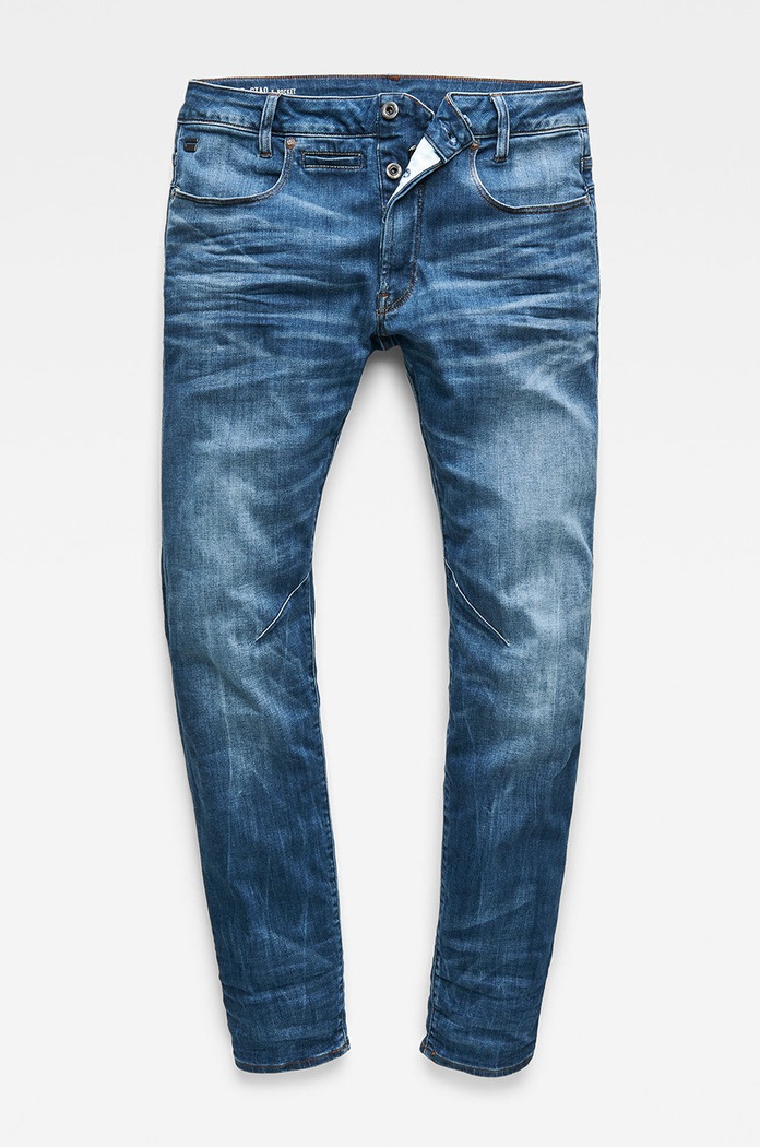 G-Star jeansy D-Staq 5-pkt Slim granatowy D06761.8968