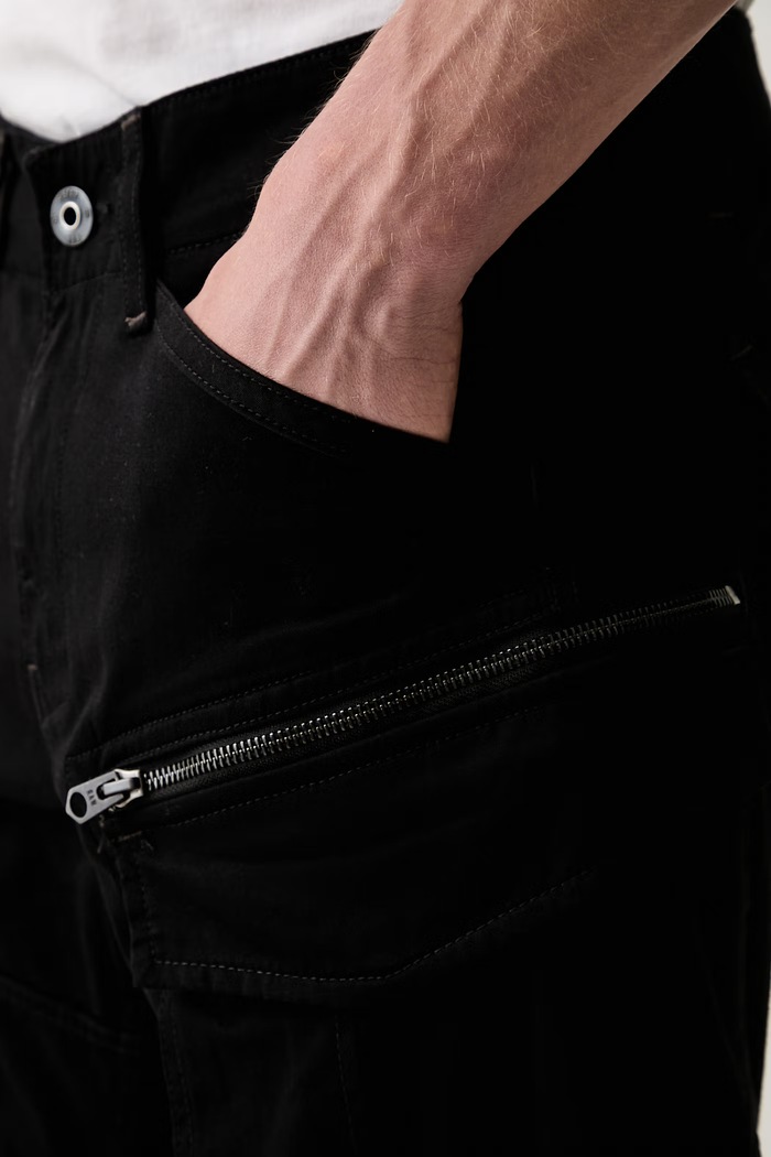 G-Star джинсы tapered для мужчин Rovic Zip 3D Regular Tapered чёрный D02190.5126