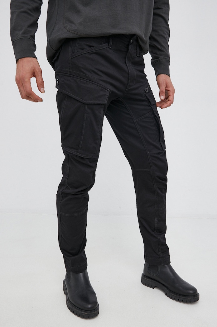 G-Star джинсы tapered для мужчин Rovic Zip 3D Regular Tapered чёрный D02190.5126