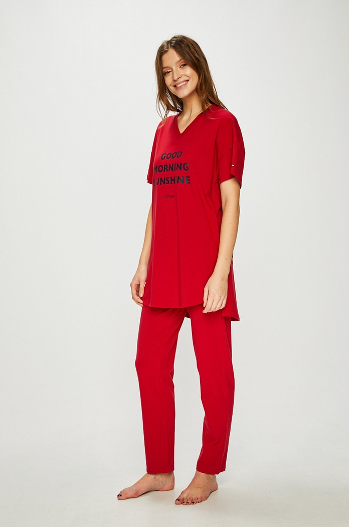 Tommy Hilfiger Παντελόνι UW0UW01279 κόκκινο AA00