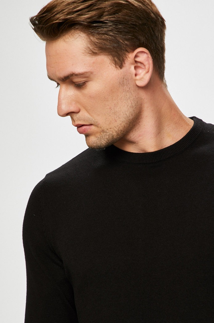 Jack & Jones - Sweter czarny 12137190