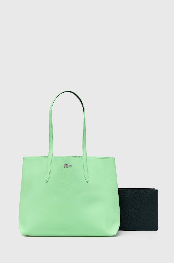Torba Lacoste bez uzorka zelena NF2142AA