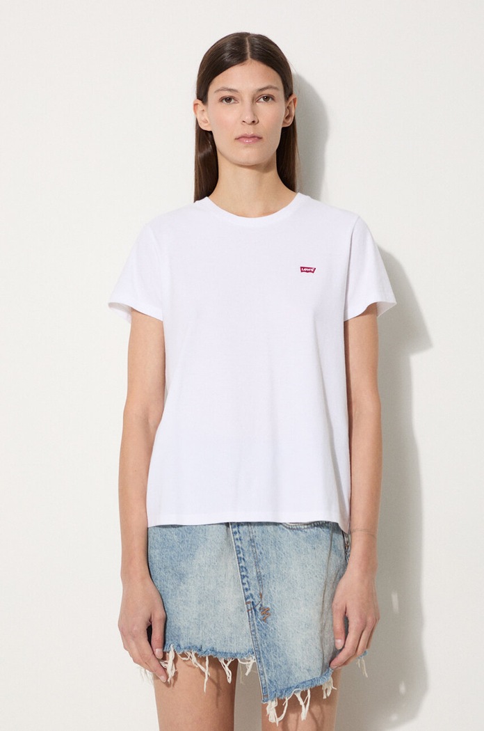 Levi's - Top gładkie biały 39185.0006