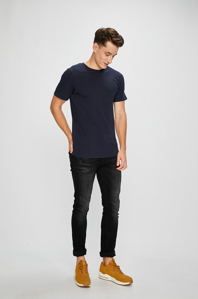 Jack & Jones - Pánske tričko 12136714 tmavomodrá AA00